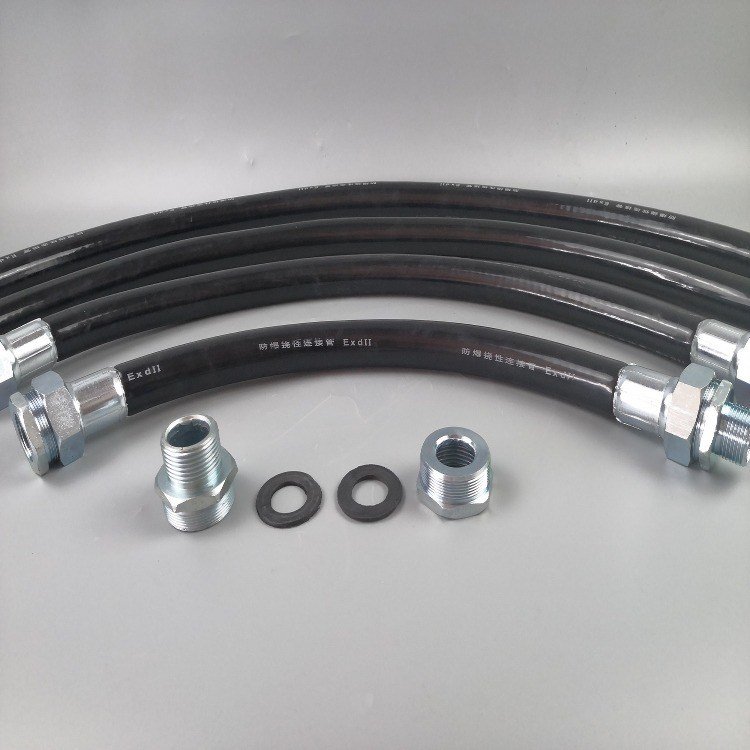 Explosion-proof flexible pipe pvc explosion-proof hose DN50 cloth surface steel wire explosion-proof pipe metal hose