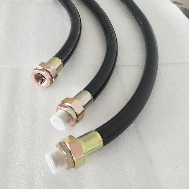 Explosion-proof flexible pipe pvc explosion-proof hose DN50 cloth surface steel wire explosion-proof pipe metal hose